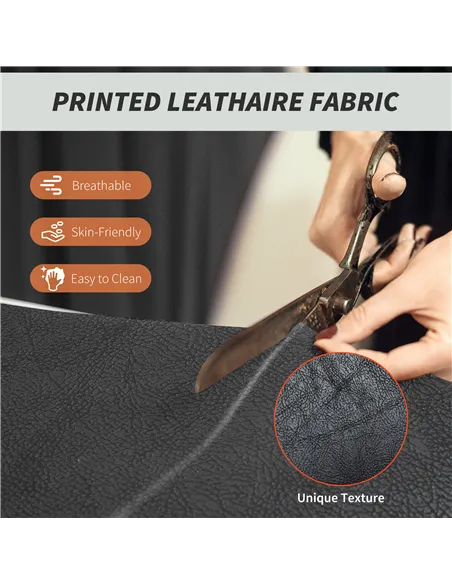 HOMCOM Leathaire Reclining Office Chair with Lumbar Support Pillow - Black