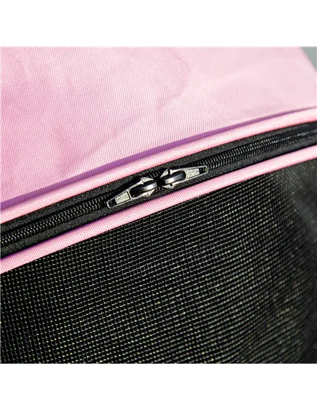 PawHut Detachable Pet Stroller with Rain Cover, 3 In 1 Cat Dog Pushchair, Foldable Carrying Bag w/ Universal Wheels, Brake, Cano