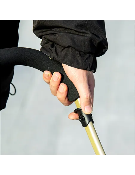 PawHut Detachable Pet Stroller with Rain Cover, 3 In 1 Cat Dog Pushchair, Foldable Carrying Bag w/ Universal Wheels, Brake, Cano