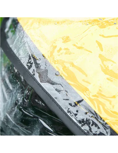 PawHut Detachable Pet Stroller with Rain Cover, 3 In 1 Cat Dog Pushchair, Foldable Carrying Bag w/ Universal Wheels, Brake, Cano