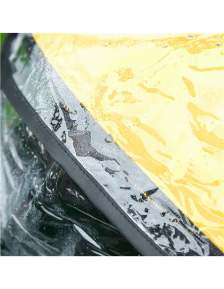 PawHut Detachable Pet Stroller with Rain Cover, 3 In 1 Cat Dog Pushchair, Foldable Carrying Bag w/ Universal Wheels, Brake, Cano