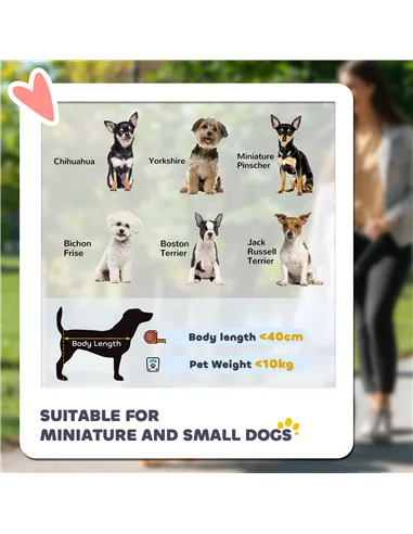 PawHut Foldable Dog Stroller, Pet Travel Crate, with Detachable Carrier, Soft Padding, for Mini, Small Dogs - Red