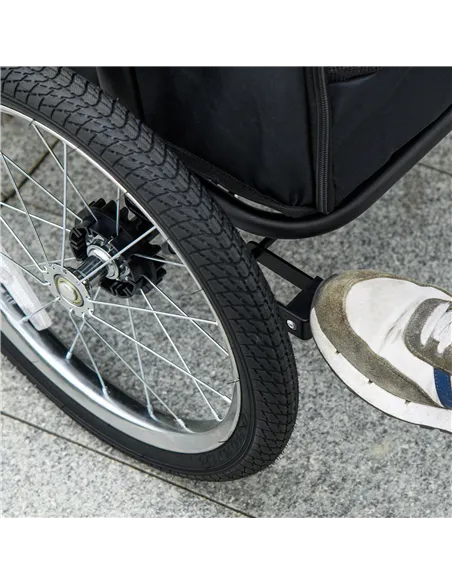 PawHut Foldable Pet Stroller, with Washable Cushion, Storage Bags, Safety Leash, for Medium, Large Dogs, Cats - Green