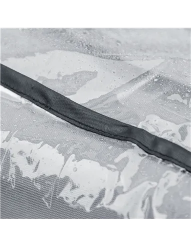 PawHut 4 Wheel Pet Stroller with Rain Cover for Medium and Large Dogs - Black