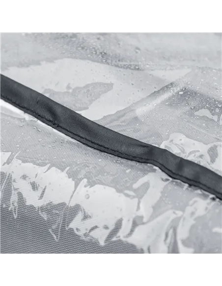 PawHut 4 Wheel Pet Stroller with Rain Cover for Medium and Large Dogs - Black