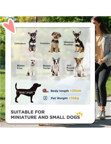 PawHut 3 Wheel Pet Stroller for Small and Miniature Dogs, Charcoal Grey