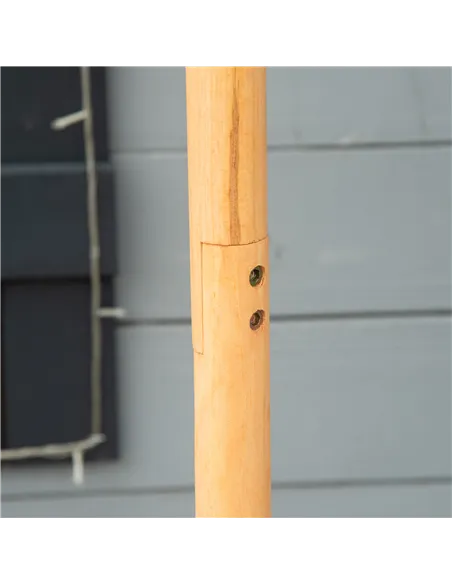 PawHut Wooden Bird Table Free Standing Feeder Garden Sheltered Feeding Station Parrot Stand Birdhouse Φ40x113cm