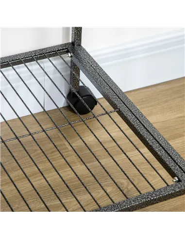 PawHut Large Bird Cage Budgie Cage with Stand, Storage Shelf, Wood Perch for Parrot Canary Parakeet Cockatiels, 81 x 48 x 162.5 