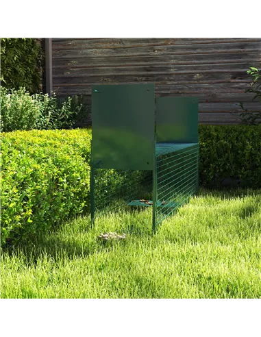 PawHut Two-Door Live Trap for Small Animals, Animal Trap for Rat, Mice - Dark Green