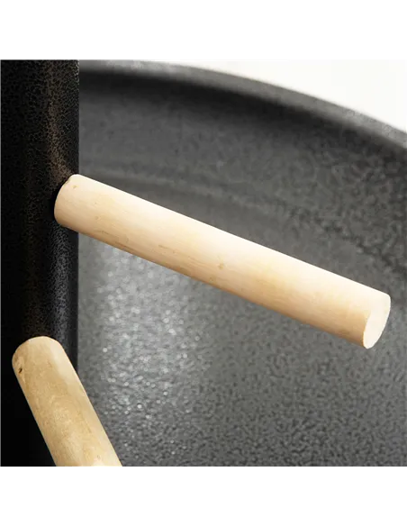 PawHut Metal Bird Table Play Stand, Bird Feeder Station Parrot Perch with Four Wheels Feeding Bowls Round Tray