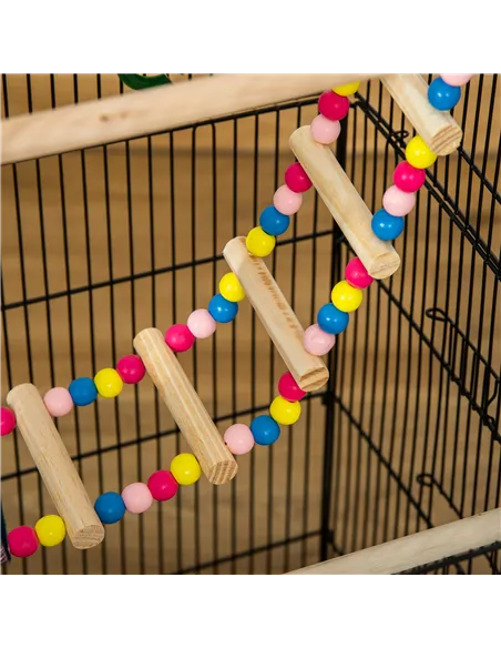 PawHut Bird Cage for Budgies, Finches, Canaries w/ Accessories, Toys, Tray