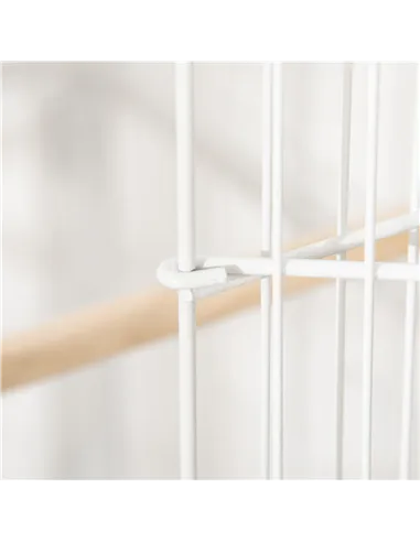 PawHut Large Bird Cage Budgie Cage for Finch Canaries Parakeet with Rolling Stand, Slide-out Tray, Storage Shelf, Food Container