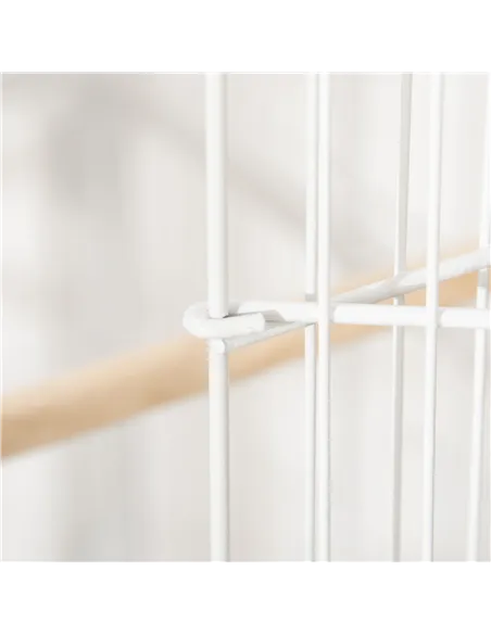 PawHut Large Bird Cage Budgie Cage for Finch Canaries Parakeet with Rolling Stand, Slide-out Tray, Storage Shelf, Food Container