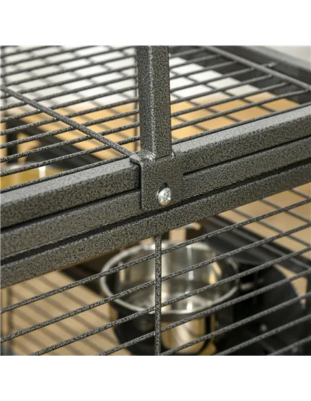 PawHut Parrot Cage, Travel Carry Pet Bird Cage, with Metal Handle