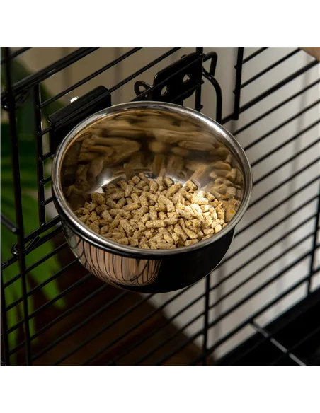 PawHut 1.53(m) Bird Cage, Pet Viary, Feeding Stand, with Wheels, Perch