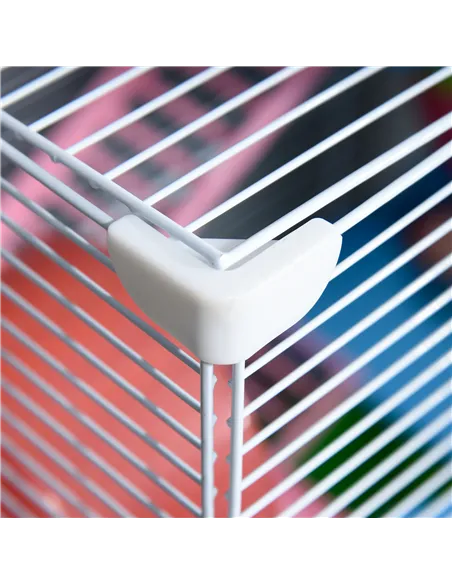 PawHut 5 Tier Hamster Cage Carrier Habitat w/ Exercise Wheels, Tunnel, Green