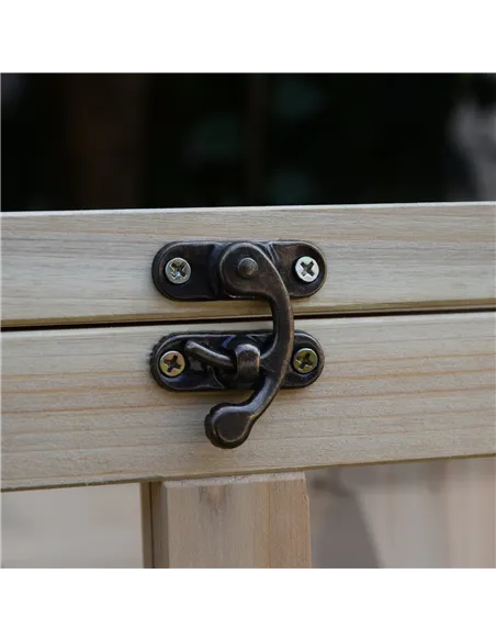 PawHut Small Animals Guinea Pigs Hutches Fir Wood Indoor Hutch