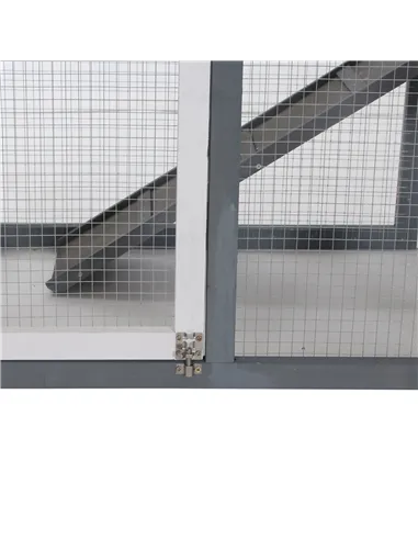 PawHut 2 Tier Wooden Guinea Pigs Hutches Guinea Pig Cage Rabbit Cage Pull Out Tray W/ Ramp 122 x 62.6 x 92 cm