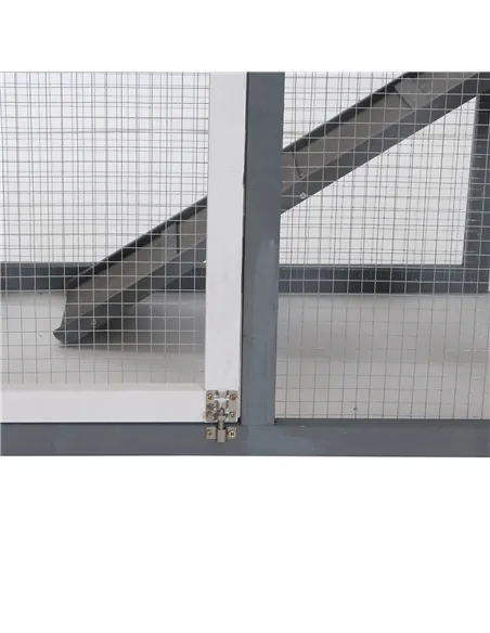 PawHut 2 Tier Wooden Guinea Pigs Hutches Guinea Pig Cage Rabbit Cage Pull Out Tray W/ Ramp 122 x 62.6 x 92 cm