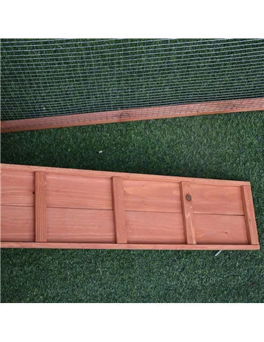 Pawhut 2 Floor Wooden Guinea Pigs Hutches House Bunny Coop Outdoor Garden Backyard, 158L x 58W x 68H cm