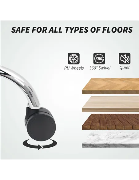 HOMCOM Executive Office Chair with Spring Padding - Black