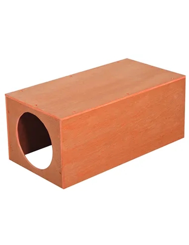 PawHut Outdoor Rabbit Hideaway Shelter Indoor Cat Tunnel Garden Kitty Box House Pet Home Run Play Cage Waterproof 60Lx30Wx25H(cm