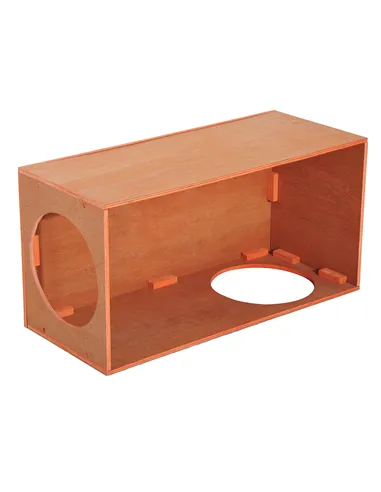 PawHut Outdoor Rabbit Hideaway Shelter Indoor Cat Tunnel Garden Kitty Box House Pet Home Run Play Cage Waterproof 60Lx30Wx25H(cm