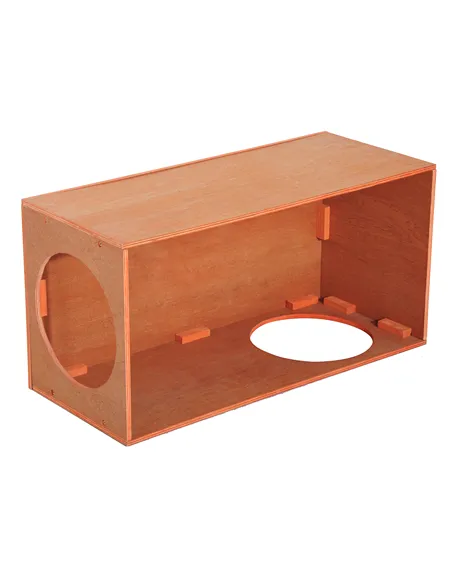 PawHut Outdoor Rabbit Hideaway Shelter Indoor Cat Tunnel Garden Kitty Box House Pet Home Run Play Cage Waterproof 60Lx30Wx25H(cm