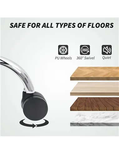 HOMCOM Spring Padded Faux Leather Office Chair - Light Brown