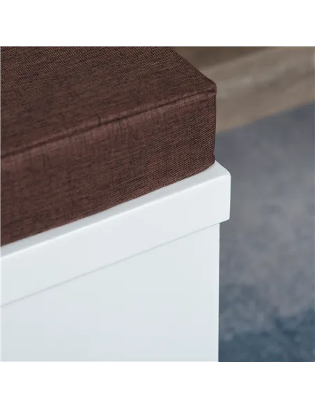 PawHut Cat House Bed Cat Scratching Cube for Small Cat Pet Furniture with Removable Scratching Pad and Soft Cushion White