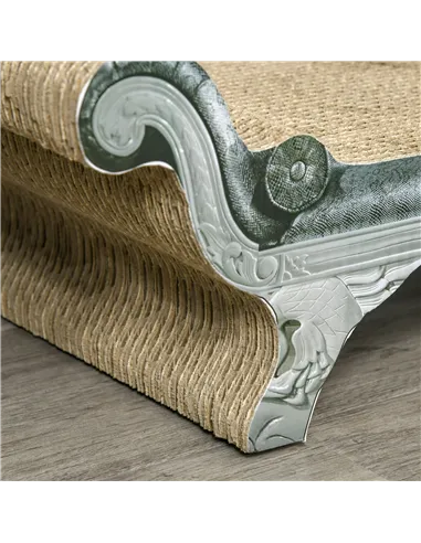 PawHut Cat Scratching Board Cardboard Cat Scratchers Lounger, 60 x 29 x 26.5cm