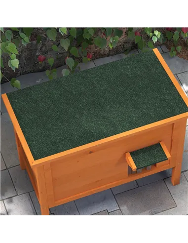 PawHut Feral Cat House, Wooden Insulated with Removable Floor, Water-Resistant Openable Roof - Orange