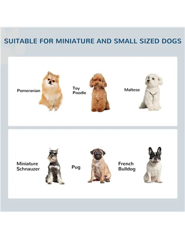 PawHut Raised Dog Feeding Bowls with Stand, Stainless Steel for  Extra Small and Small Dog, 44L x 24W x 15H cm - White