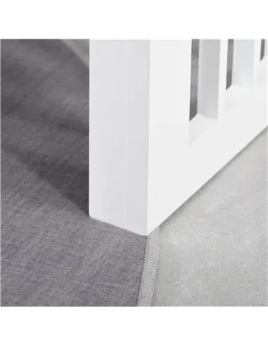 PawHut Raised Dog Feeding Bowls with Stand, Stainless Steel for  Extra Small and Small Dog, 44L x 24W x 15H cm - White