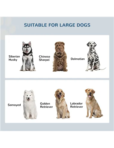 PawHut Raised Pet Feeder, with Two Bowls, Storage - Black