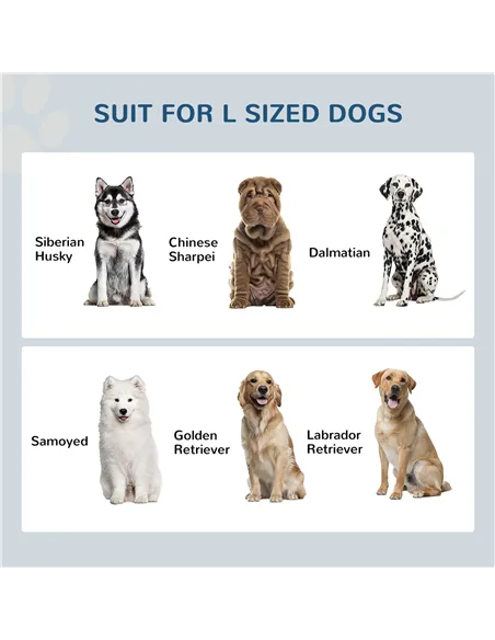 PawHut Stainless Steel Raised Dog Bowls, with 21L Storage Drawer for Large Dogs and Cats - White