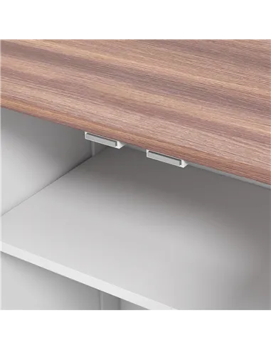 PawHut Pet Feeding Station with Raised Dog Bowls, Adjustable Panel, Hooks, White