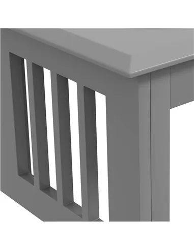 PawHut Raised Dog Feeding Bowls with Stand, Stainless Steel for Medium Dog, 58L x 31W x 25H cm - Grey