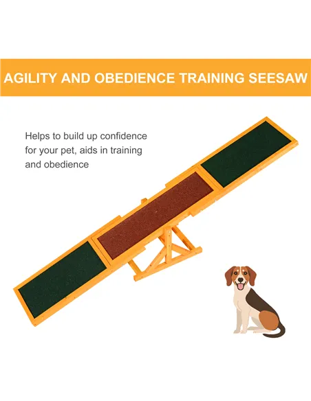PawHut Pet Obedience Training Seesaw For Dog Agility