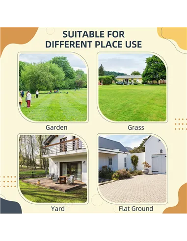 PawHut Dog Agility Equipment Training Adjustable Obstacle Course Set with 6 Weaves Poles Storage Bag for Pet Outdoor Games Exerc