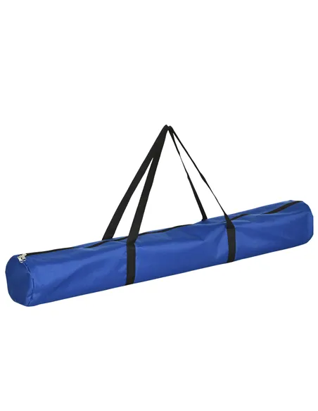 PawHut Dog Agility Equipment Training Adjustable Obstacle Course Set with 6 Weaves Poles Storage Bag for Pet Outdoor Games Exerc