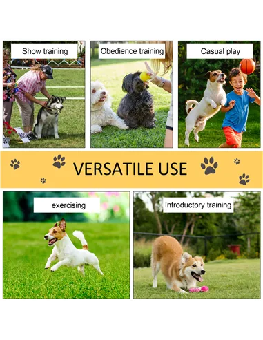 PawHut Dog Agility Training Equipment Dog Play Run Obedience Training Set Adjustable (Poles)