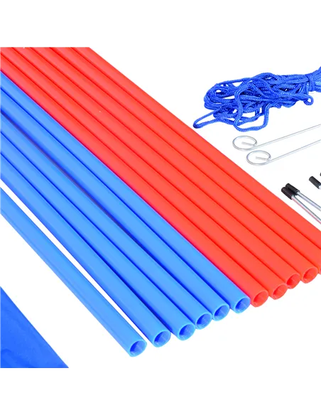 PawHut Dog Agility Training Equipment Dog Play Run Obedience Training Set Adjustable (Poles)