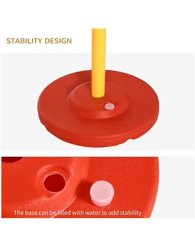 PawHut Dog Agility Equipment Training Portable Obstacle for Pet w/Adjustable Hurdles, Jumping Ring, Weave Poles