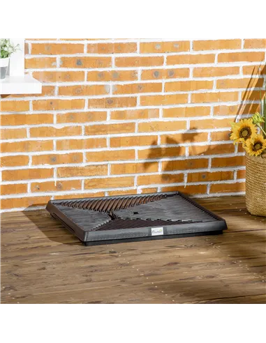 PawHut Indoor Pet Dog Toilet Mat Potty Tray Training Grass Restroom with Tray and Loo Pad