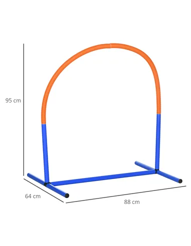 PawHut Four-Piece Portable Dog Agility Equipment - Blue