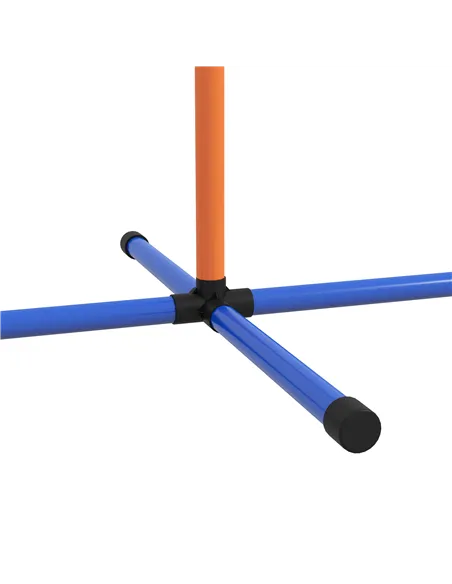 PawHut Eight-Piece Dog Agility Equipment Set with Weave Poles, Jump Ring, Hurdle, Pause Box, Training Shorts, Bag, Orange