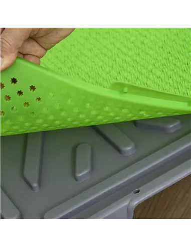 PawHut Artificial Grass Dog Toilet with Tray for Potty Training Indoor Outdoor, 2 Packs, 67 x 41cm