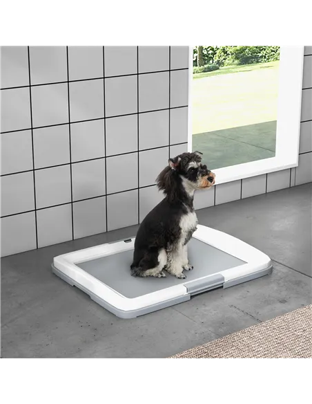 PawHut Dog Toilet Tray for Training Dogs, Dog Litter Tray for Indoor, Outdoor, 63 x 49 x 6cm