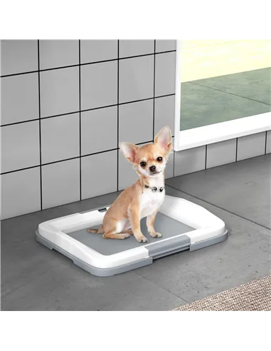 PawHut Dog Toilet Tray for Training Dogs, Dog Litter Tray for Indoor, Outdoor, 47 x 34 x 6cm